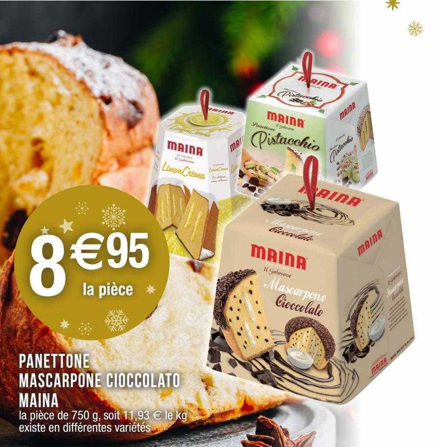 panettone mascarpone cioccolato maina