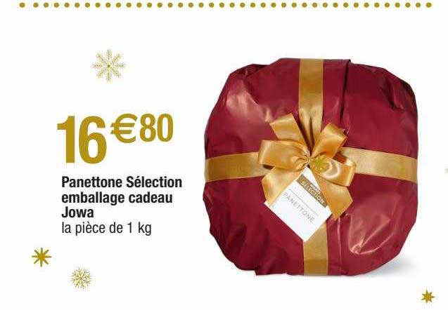 panettone sélection emballage cadeau jowa