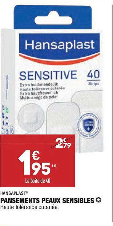 Pansements Peau Sensibles Hansaplast