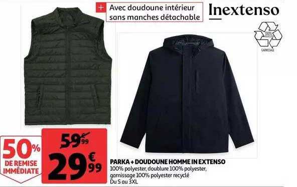parka + doudoune homme in extenso