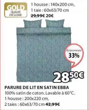 parure de lit en satin ebba