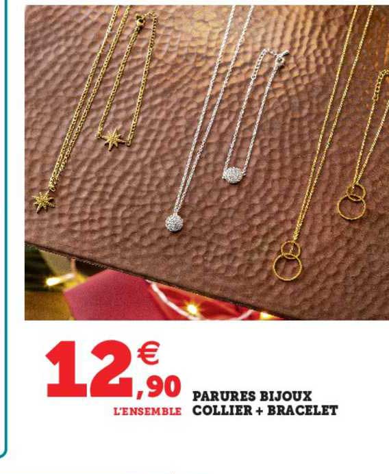 parures bijoux collier + bracelet