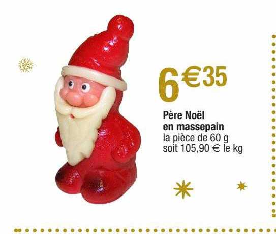 père noël en massepain