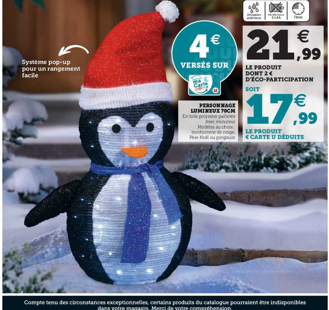 personnage lumineux 70 cm