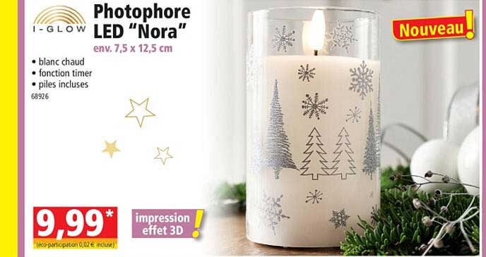 photophore led "nora" i-glow