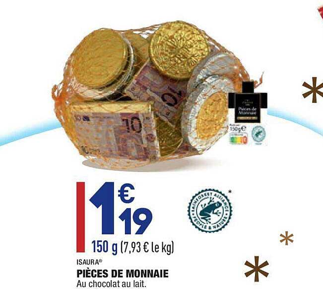 pièces de monnaie isaura