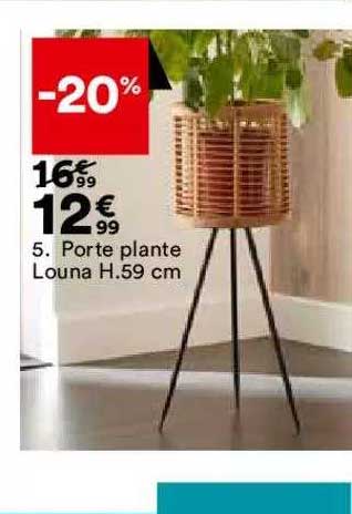 porte plante louna h. 59 cm