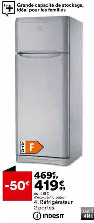 Réfrigérateur 2 Portes Indesit