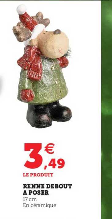 renne debout à poser