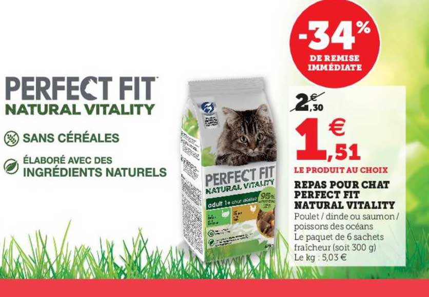 repas pour chat perfect fit natural vitality