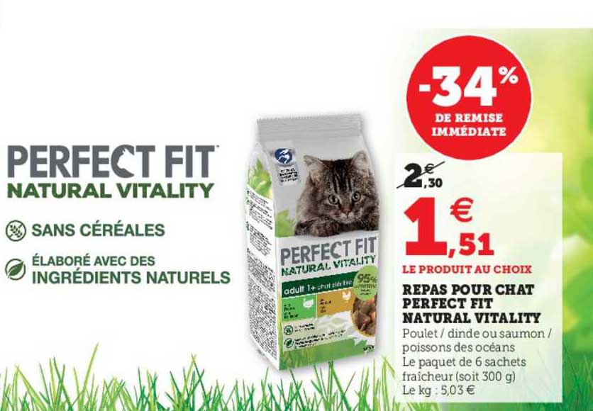 repas pour chat perfect fit natural vitality