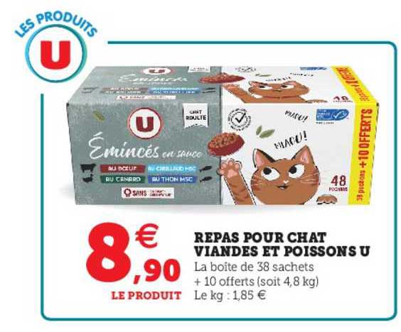 Repas Pour Chat Viandes Et Poissons U