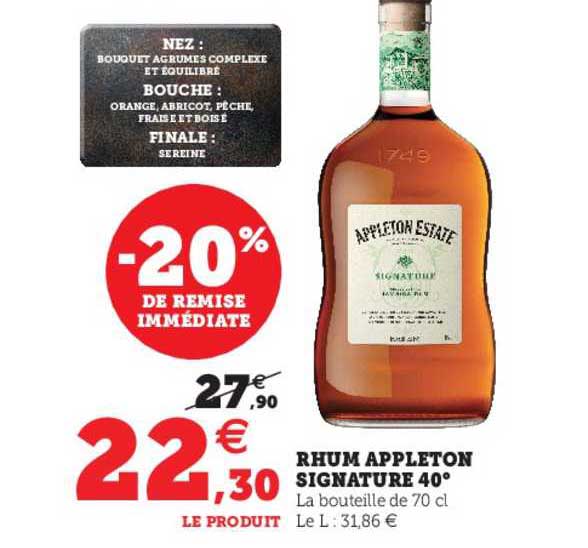 rhum appleton signature 40°