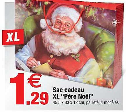 sac cadeau xl "père noël"