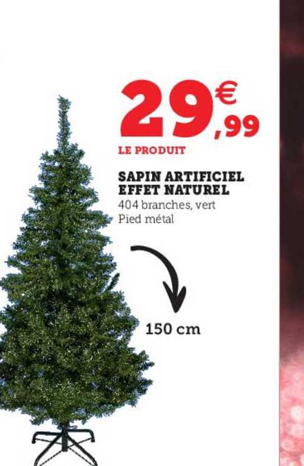 sapin artificiel effet naturel