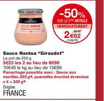sauce nantua "giraudet"