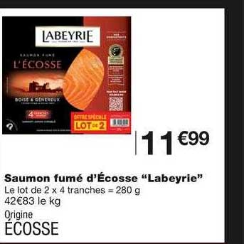 saumon fumé d'écosse "labeyrie"