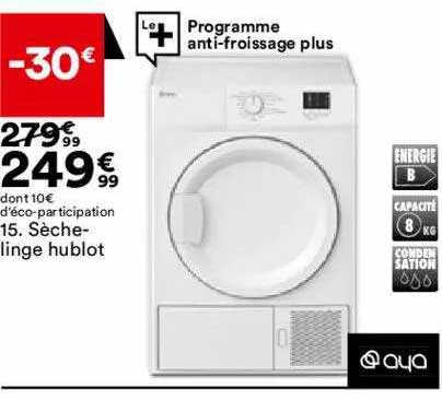 sèche-linge hublot aya