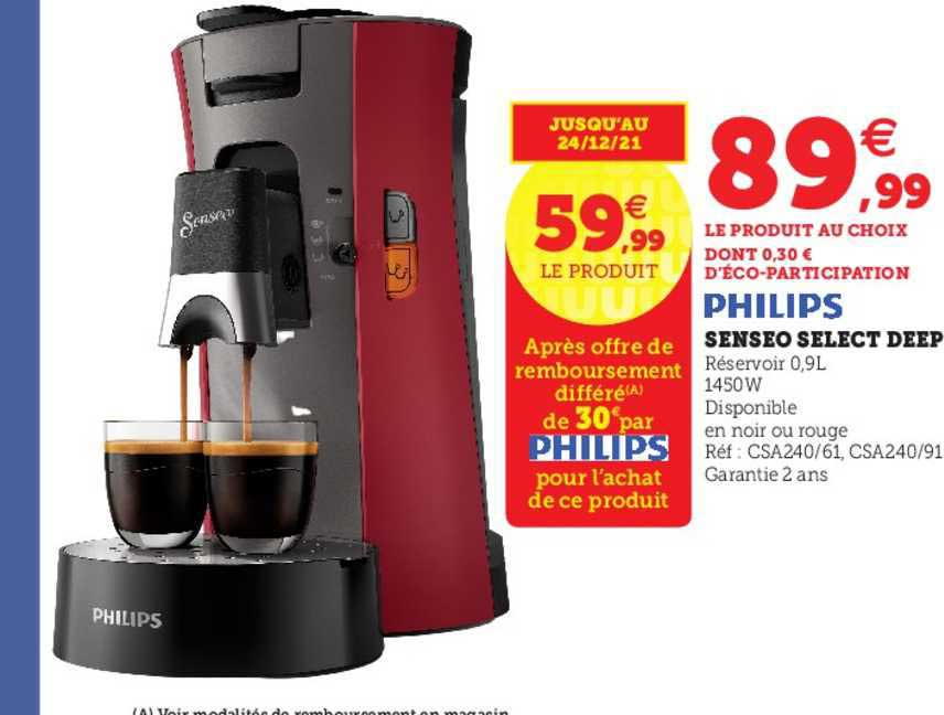 senseo select deep philips