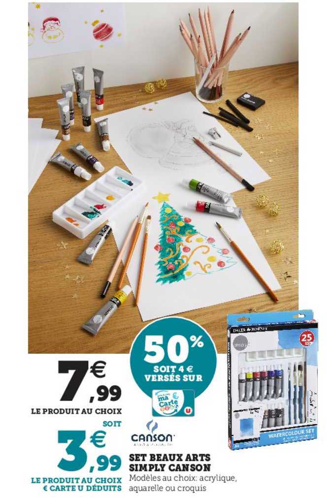 set beaux arts simply canson