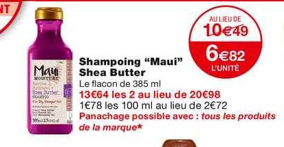 shampoing "maui" shea butter