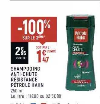 shampooing anti-chute résistance pétrole hahn