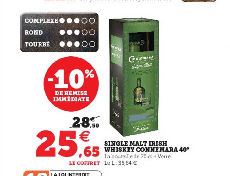 single malt irish whiskey connemara 40°