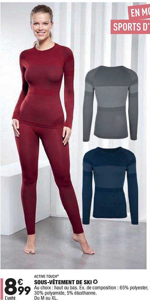 sous-vêtement de ski active touch