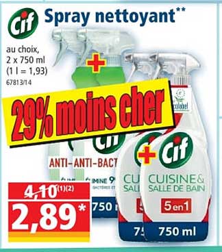 Spray Nettoyant Cif