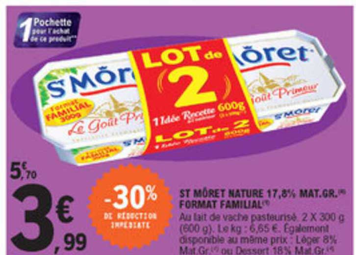 st mûret nature 17,8% mat. gr. format familial