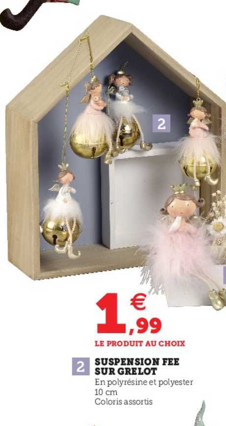 suspension fée sur grelot