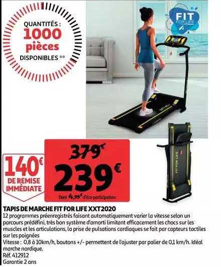 tapis de marche fit for life xxt2020