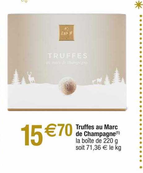truffes au marc de champagne
