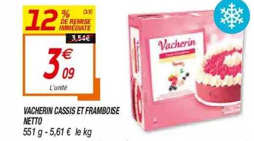 Vacherin Cassis Et Framboise Netto