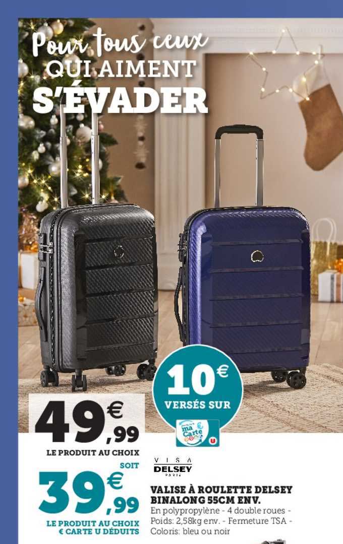 valise à roulette delsey binalong 55cm env.