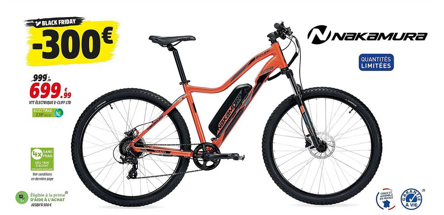 vtt électrique e-cliff ltd nakamura