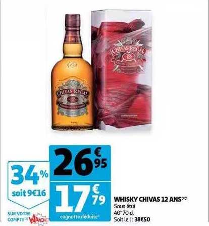whisky chivas 12 ans