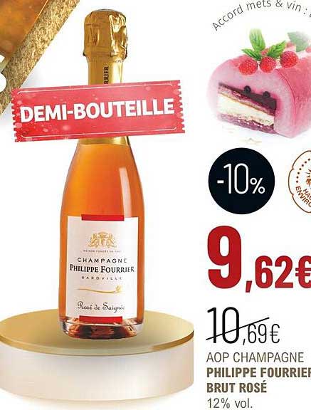aop champagne philippe fourrier brut rosé 12% vol.