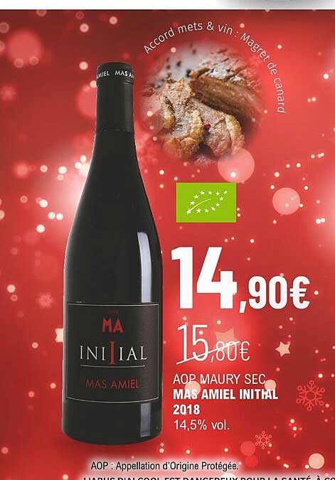 aop maury sec mas amiel initial 2018 14,5% vol.