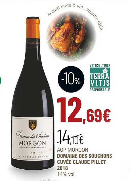 aop morgon domaine des souchons cuvée claude pillet 2018 14% vol.