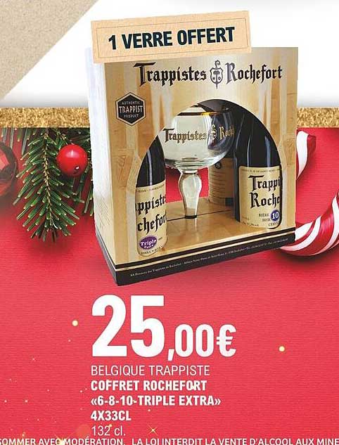 belgique trappiste coffret rochefort «6-8-10-triple extra»