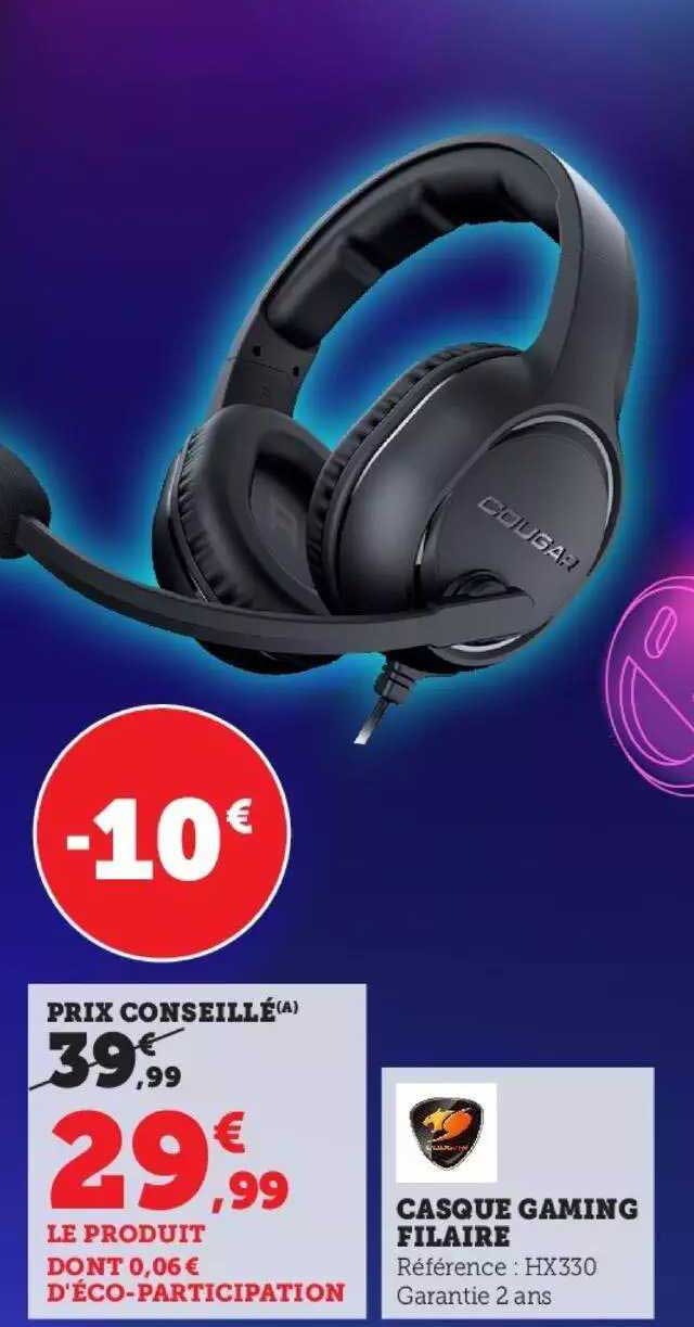 casque gaming filaire cougar