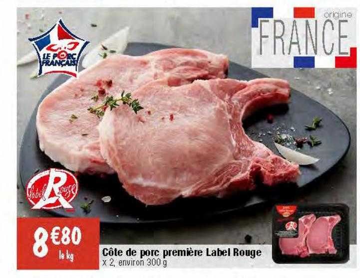 Côte De Porc Première Label Rouge