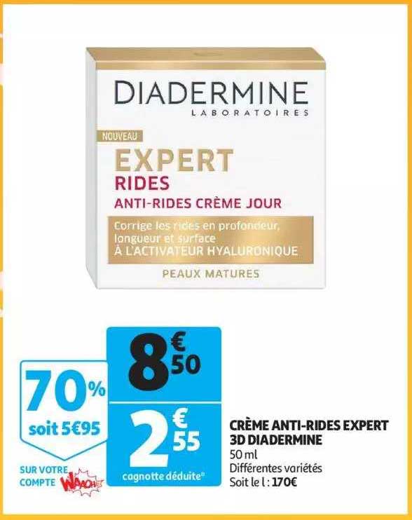 Crème Anti-rides Expert 3d Diadermine