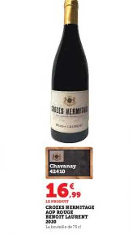 crozes hermitages aop rouge benoit laurent 2020