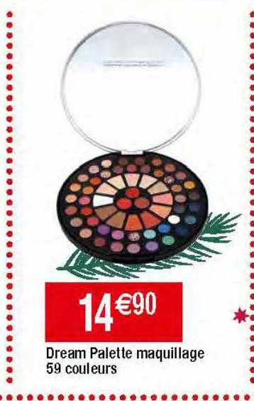 Dream Palette Maquillage 59 Couleurs
