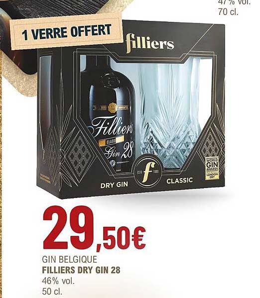 gin belgique filliers dry gin 28 46% vol.
