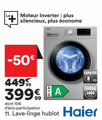 lave-linge hublot haier