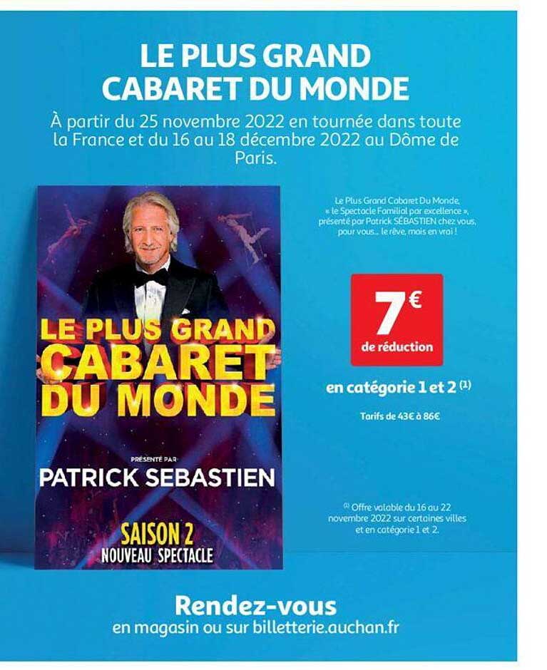 le plus grand cabaret du monde - patrick sébastien