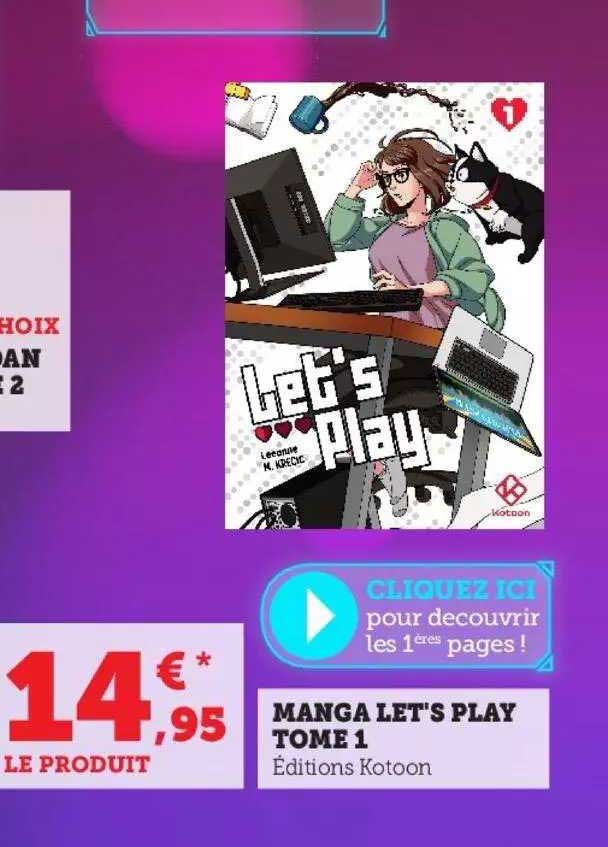 manga let's play tome 1